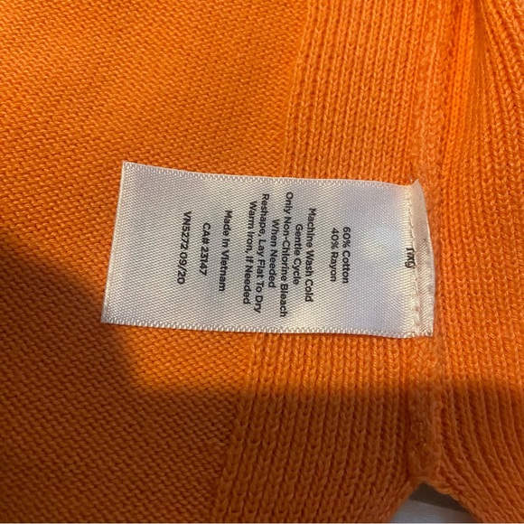 Small- Talbots- Beautiful Orange Cardigan- EUC! - Picture 2 of 6